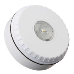 C-Tec BF441C/F/3 FUL Solista LX 24V Ceiling VAD – White Body - Red Flash – Shallow Body