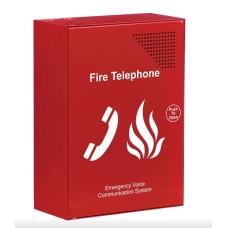 C-Tec Stainless Steel Fire Telephone Outstation c/w Handset - Push to Open (EVC301RPO/SS)