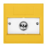 KAC K30SYS-11 Yellow Single Pole Call Point - Key Removable In All Positions