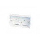 C-Tec NCP-11 White 25mm Surface Mount UK Double Gang Back Box