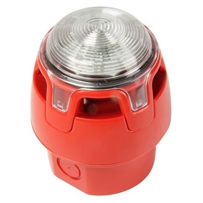 KAC CWSS-RW-W5 Gent VAD Sounder Red Body White Flash IP65 Deep Base KAC CWSS-RW-W5 Gent VAD Sounder Red Body White Flash IP65 Deep Base