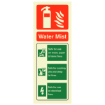 Commander 110P WaterMist ID Sign - Portrait - Photoluminescent
