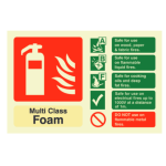 Commander 117P Multi Chem ID Sign - Landscape - Photoluminescent