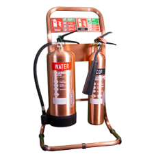 Double Tubular Extinguisher Stand - Antique Copper - CS33/AC