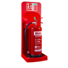 Commander CS13A/R Single Extinguisher Stand - CO2 or Water – Red