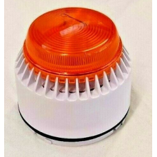 Cooper Fulleon 640463FULL-0264 Flashni Xenon Sounder Beacon - 24V DC - Amber Lens - White (FW) Housing - No Base