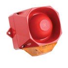 Cooper Fulleon 7092277FUL-0164 Asserta Mini Sounder Beacon – Red Body - Amber Lens