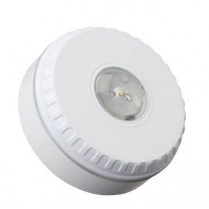 Cooper Fulleon 812022FULL-0182X Solista LX Ceiling LED Beacon - Red Flash - White Housing - Shallow White (W1) Base - NF Approved