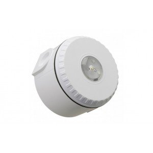 Cooper Fulleon 812023FULL-0183X Solista LX Ceiling LED Beacon - Red Flash - White Housing - Deep White (W1) Base - NF Approved