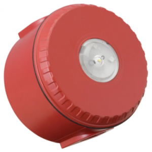 Cooper Fulleon 812028FULL-0185X Solista LX Ceiling LED Beacon - Red Flash - Red Housing - Deep Red Base – NF Approved