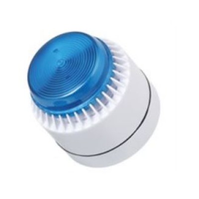 Cooper Fulleon 640111FULL-0261 Flashni XE – Shallow Base – 12V - White Base – Blue Lens - Switch