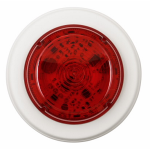 Cooper Fulleon 811023FULL-0093 Solista Maxi LED Beacon - Red Lens - White Housing - Shallow White (W1) Base - NF Approved