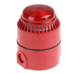 Cooper Fulleon 640218FULL-0108 Flashni Xenon Sounder Beacon - 12V DC - Red Lens - Deep Base - Set to Tone 5