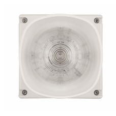 Cooper Fulleon 680008FULL-0009 Symphoni Voice Plus Sounder Beacon - Weatherproof - Clear Lens - Red Flash - White Housing