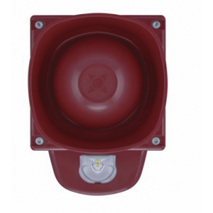 Cooper Fulleon 8500059FULL-0059X Symphoni G1 Euro LX LED Sounder Beacon VAD – Weatherproof - Red Flash - White Housing (W1)