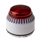 Cooper Fulleon 640303FULL-0280X Flashni Xenon Sounder Beacon - 12V DC - Red Lens - Shallow White (FW) Base - Set to Tone 8