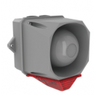 Cooper Fulleon 7092394FUL-0602 X10 Mini Sounder Beacon - 10-60V AC-DC - Dark Grey Housing - Red Lens