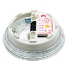 Cranford Controls 509-001 VSO Platform Sounder (507-001) & LED Ring, White Body, Clear Lens, Red