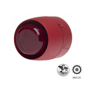 Cranford Controls 511-145 Sounder Beacons MED & ABS Approved - Red - Red LED - 24VDC - Deep - Outdoors & Indoors