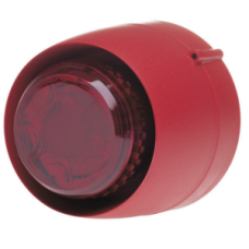 Cranford Controls 511-067 VTB Spatial Sounder/Beacon, 12v, 32 Tone, Red Body, Deep Base, Red Lens
