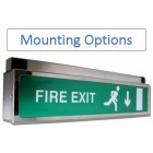 ESD 8W Slim Double Sided Designer Exit Sign with IP20