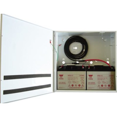 Elmdene BATT-BOX-3802V Enclosure For Up To 2 x 38Ah Batteries For Use With 2405STE PSU - Complete With Connection Lead