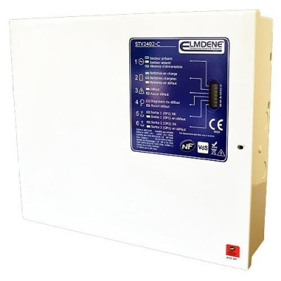Elmdene STV2402-C 24V d.c. PSU (27.6V) 2 Amp To Load + 0.3A Battery Charging Elmdene STV2402-C 24V d.c. PSU (27.6V) 2 Amp To Load + 0.3A Battery Charging