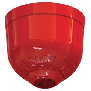 Ziton FAC350 VAD Beacon Red Shallow Base Ceiling Mounted Red Flash