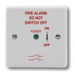 Haes White Fire Alarm Mains Isolate Switch with Back Box - FAIS-W-B Haes White Fire Alarm Mains Isolate Switch with Back Box - FAIS-W-B