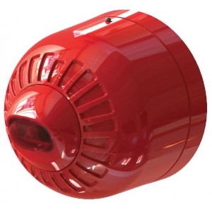Ziton FAW350 VAD Beacon Red Shallow Base Wall Mount Red Flash
