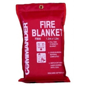 Commander Soft Pack FB06 1.2m x 1.2m Fire Blanket