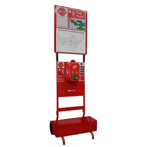 Howler FirePost Mobile Fire Point with Backboard, Signage & Basket