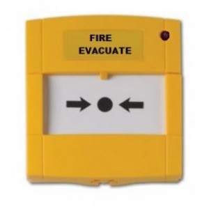 Fireclass 514.001.114FC MCP270 Yellow Conventional Call Point Evacuate Resistor with LED