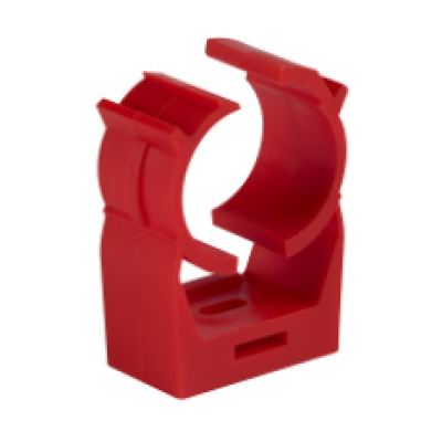 Fireclass JC004-25FC Pipe Clip 25-27mm – Red – Pack of 10