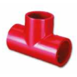 Fireclass JC006-25FC Tee Piece - 25mm – Red (Pack of 5)
