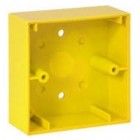 Gent 704982 Yellow Surface Mount Back Box for Key Switch MCP (For Use With S4-34807)