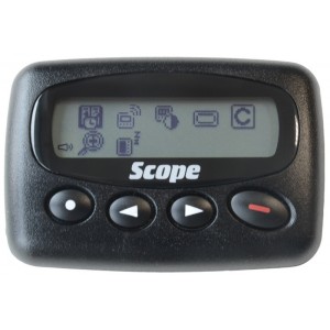 Scope USB Rechargeable 2-4 Line Alphanumeric Pager