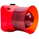 Global Fire Equipment VOX-C-VALKYRIE-B-IP65 VALKYRIE Conventional Wall Mount Voice Beacon – Red - IP65