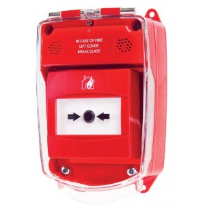 Hyfire Red Weatherproof Call Point Housing with No Sounder