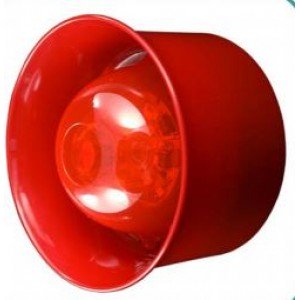 Hochiki Wall Sounder Beacon - Red Case with Red Lens (CHQ-WSB)