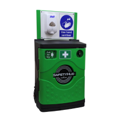 Howler SHG05 – SafetyHub Mobile Sanitiser Station with Cabinet