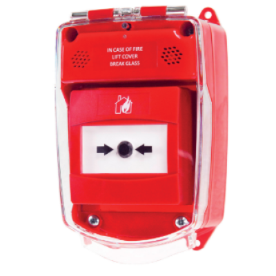 Hyfire HF-WCPH-RS-01 Weatherproof Call Point Housing With Internal Sounder (Red Back Box)