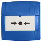 KAC MCP4A-B-SB Blue Break Glass Call Point - Double Pole - NO/NC – Surface