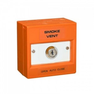 KAC WAK30S-AOV Orange Smoke Vent Fireman’s Key Switch - Open-Auto-Close