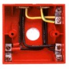 KAC MUP012W 50 x Red Colour Back Boxes with Three Terminals