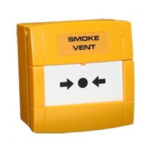 KAC MCP1A-Y-AOV Yellow Smoke Vent Manual Call Point - 470OHM – Resettable