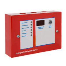 Kentec K1821-11 Sigma A SI Extinguishant Status Unit - 6 Lamp - Red - Surface