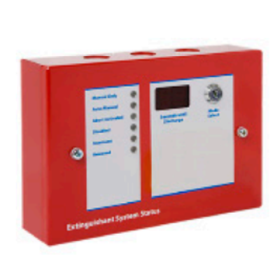 Kentec K1821-11 Sigma A SI Extinguishant Status Unit - 6 Lamp - Red - Surface