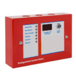 Kentec K1821-13 Sigma A SI Extinguishant Status Unit - 6 Lamp Mode Select - Red