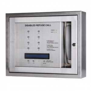 Kentec K41208SST Disabled Refuge 8 Line Central Unit with OLED Display - Loop Wired (Surface Mounting)
